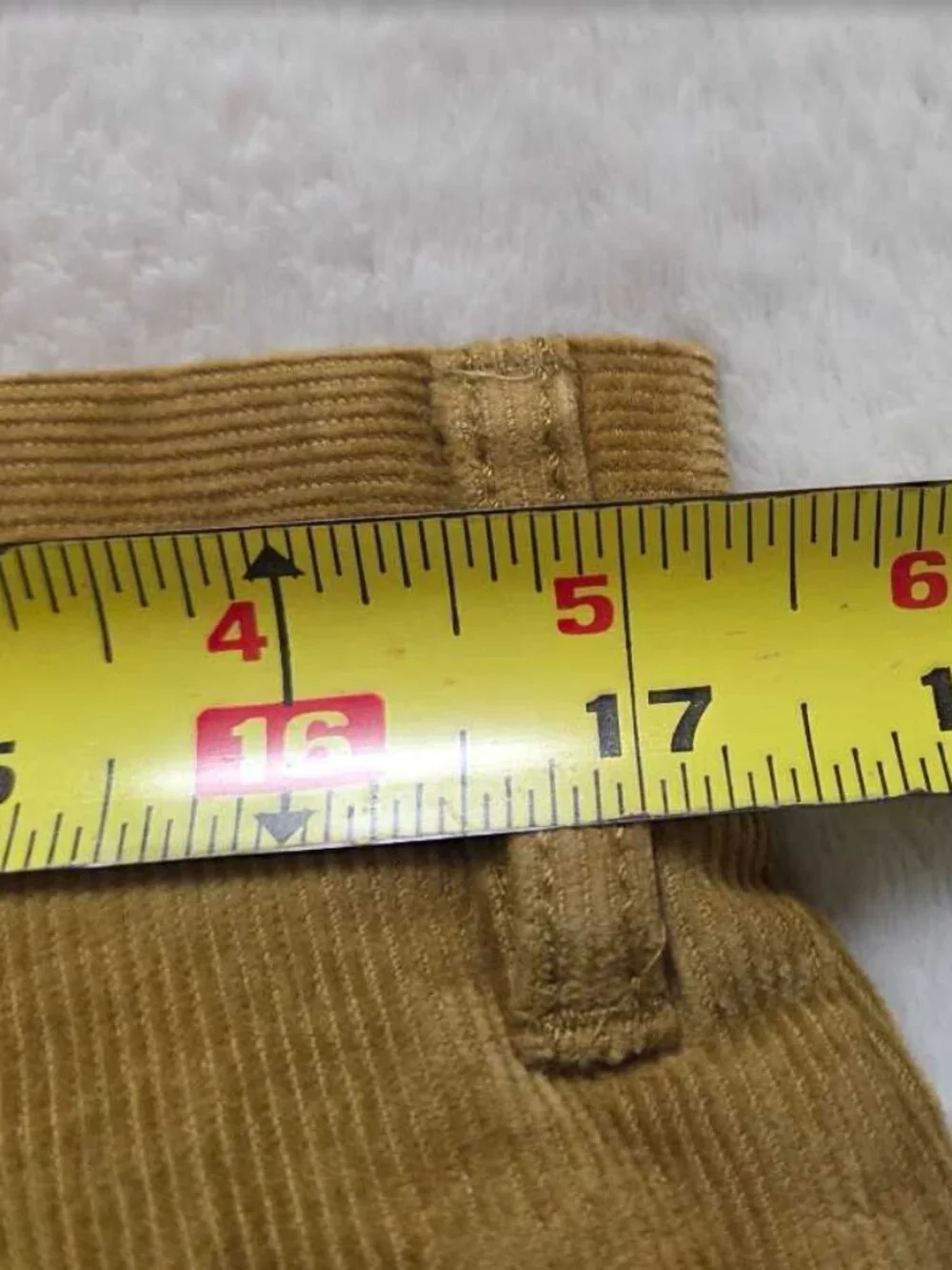 New 33x32 J.Crew broken in straight pant in stretch corduroy  Vintage Goldenrod